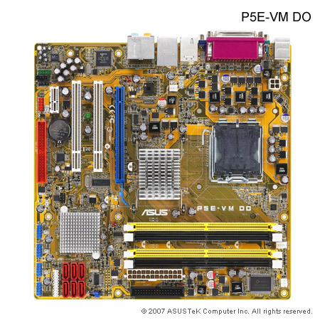 Asus p5e vm do подключение