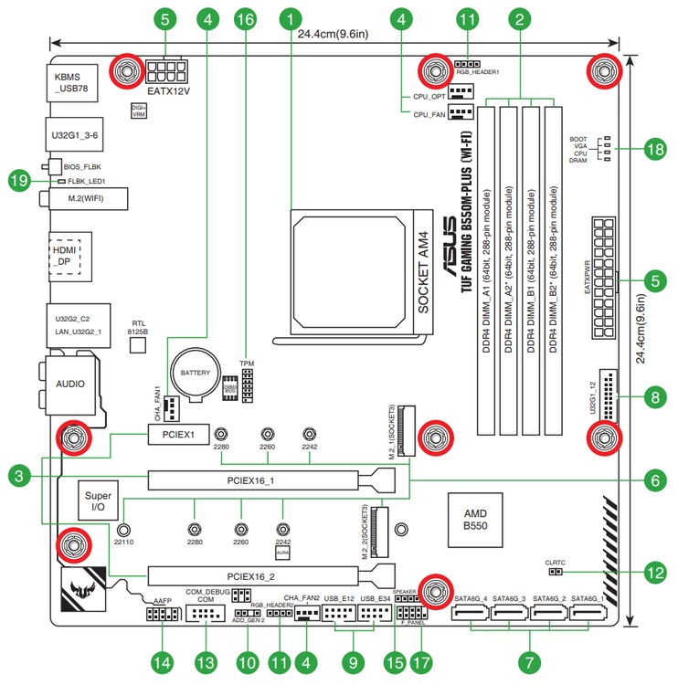 Configure PC w/ ASUS TUF B550MPLUS WiFi (AMD B550 mATX) Motherboard