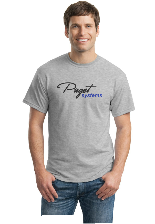 Configure PC w/ Puget Grey T-Shirt (XXX large) Puget Gear