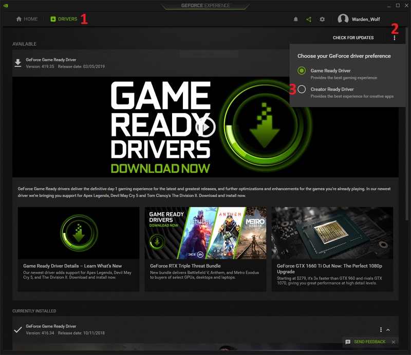 Nvidia creator ready driver что это