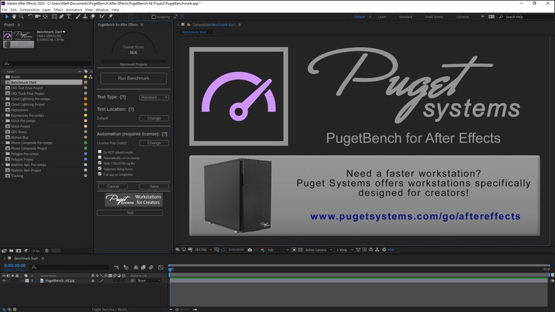 pugetbench for after effects download
