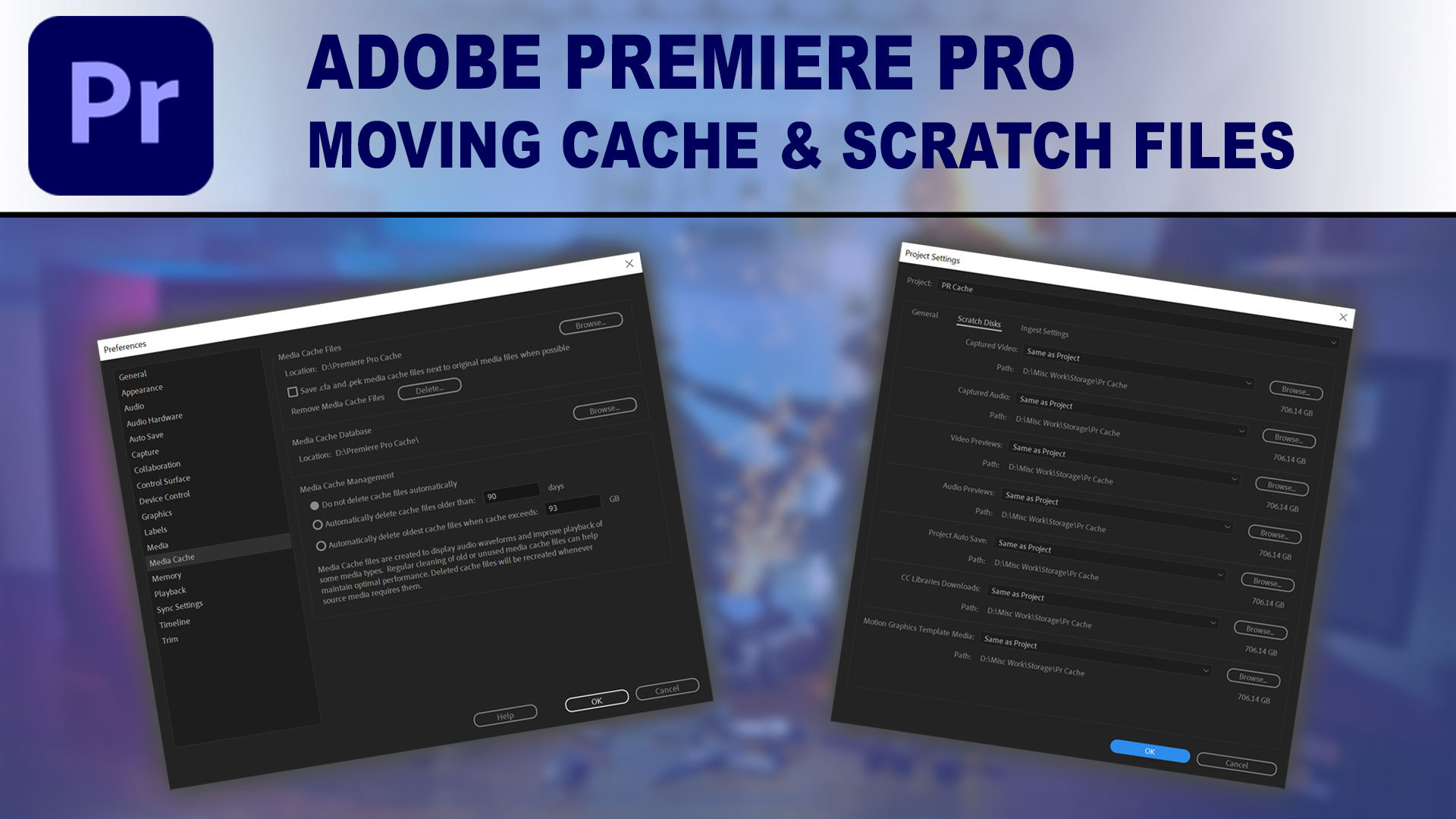 How to Configure Storage and Cache File Locations in Premiere Pro | Puget  Systems