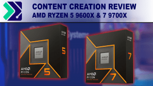 Decorative Image: Retail packaging for the Ryzen 9700X and 9600X on a blue background.