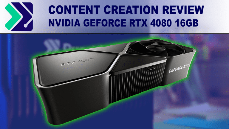 Nvidia Geforce Rtx 4080 16gb Content Creation Review Puget Systems