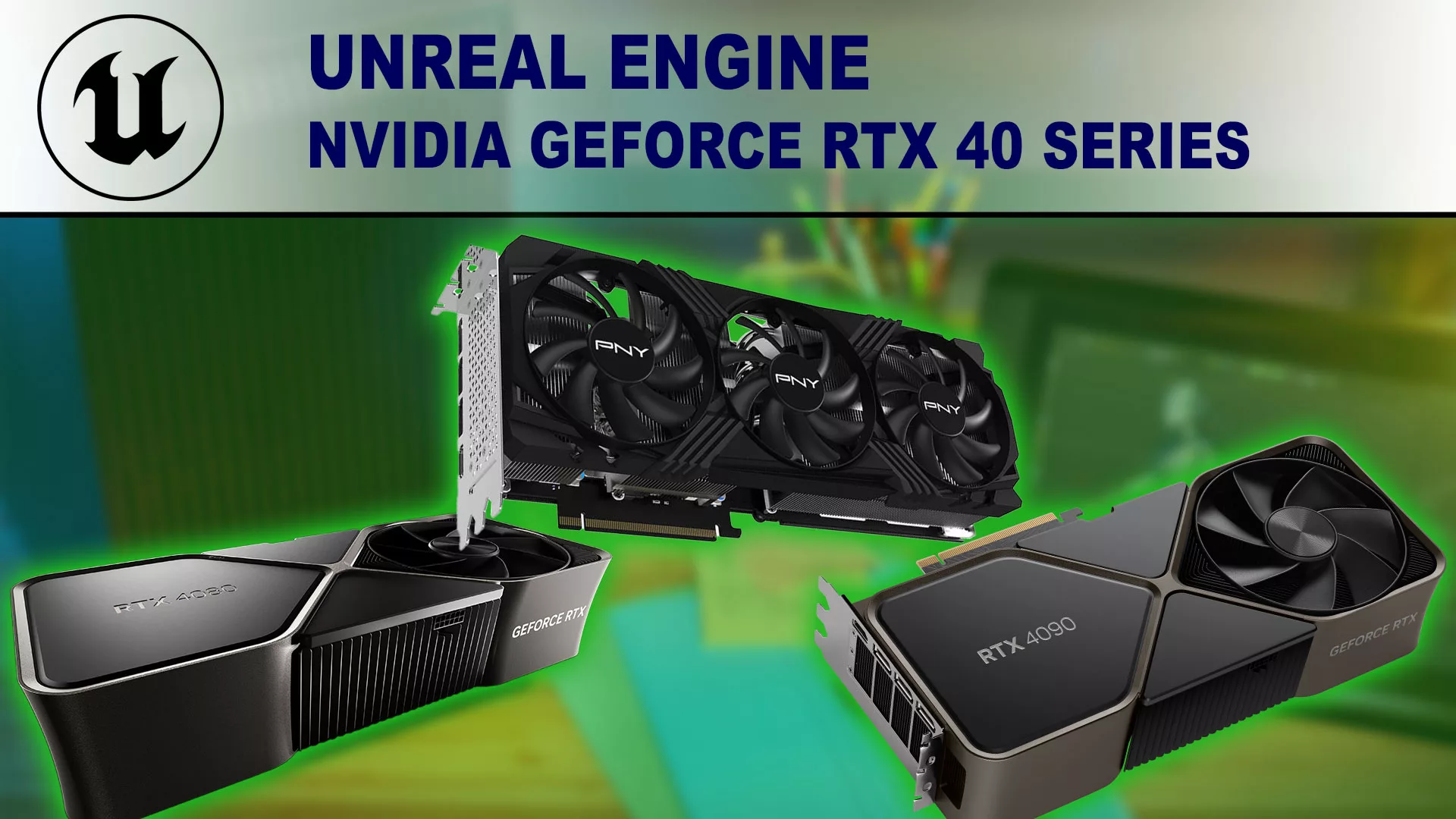 Nvidia Geforce 40 시리즈를 보여주는 이미지