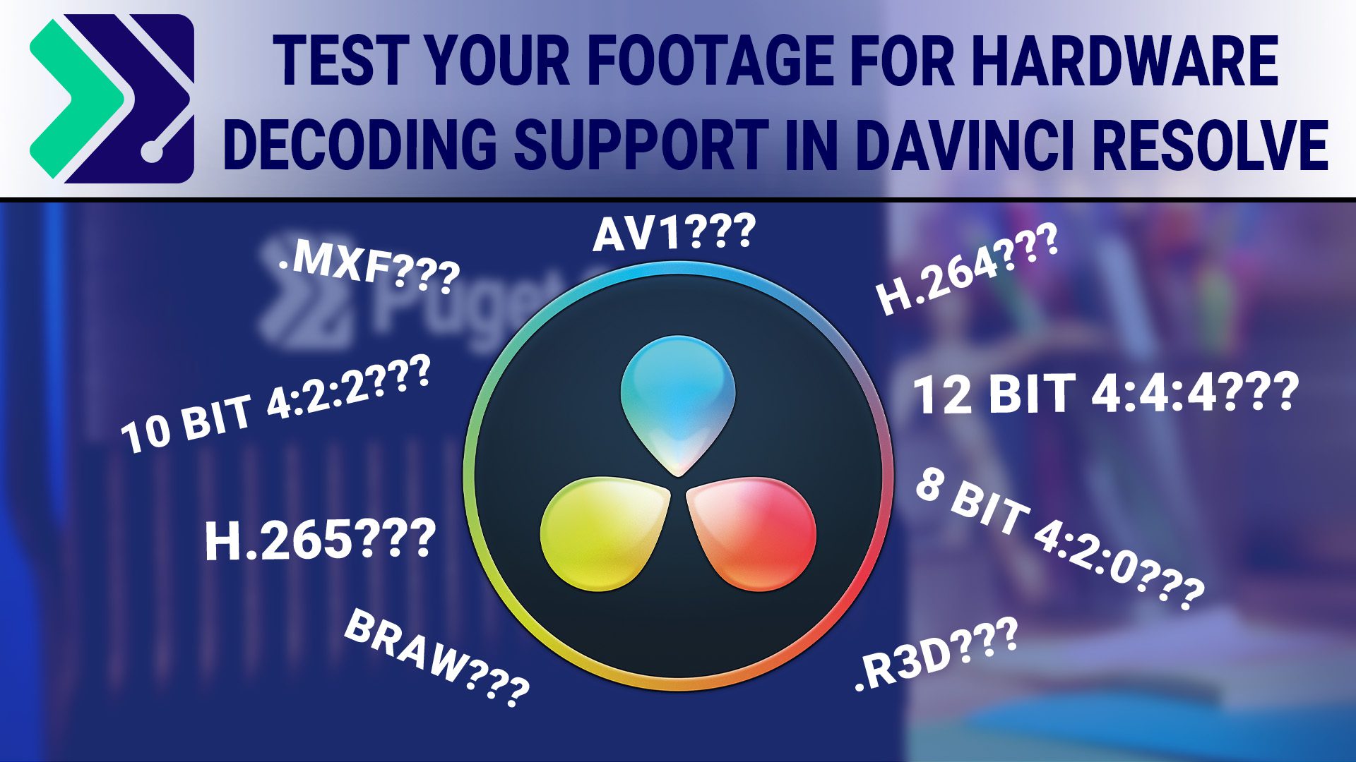 Title Image for hardware decoding testing in DaVinci Resolve